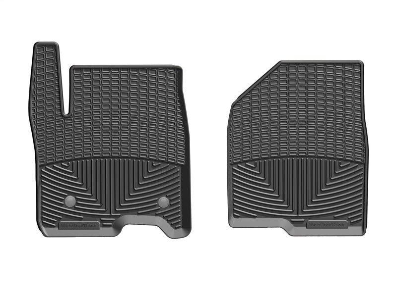 WeatherTech 2019+ Chevrolet Silverado 1500 Crew Cab Front Rubber Mats - Black