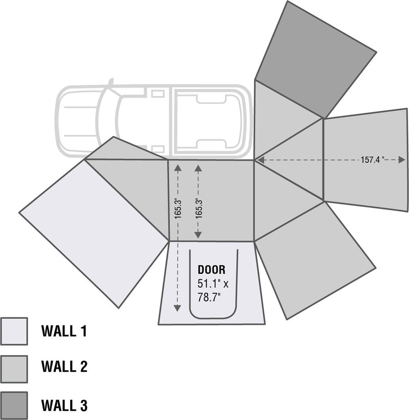 OVS Nomadic 270 Awning Wall 3 Shop Now Overland Vehicle Systems