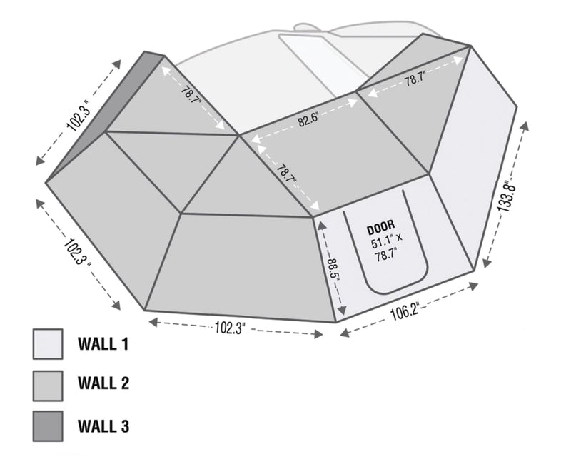 Nomadic 270 Awning Wall Kit Enhance Your Outdoor Experience Overland Vehicle Systems