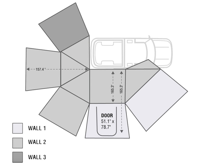 Nomadic 270 Awning Wall Kit Enhance Your Outdoor Experience Overland Vehicle Systems