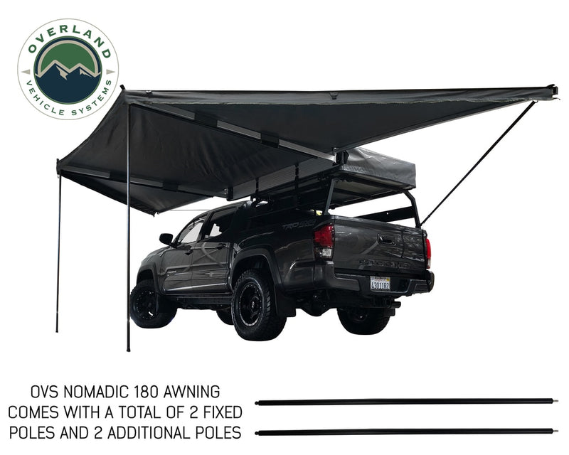 Nomadic Awning 270 Degree - Passenger Side Dark Gray Awning Overland Vehicle Systems