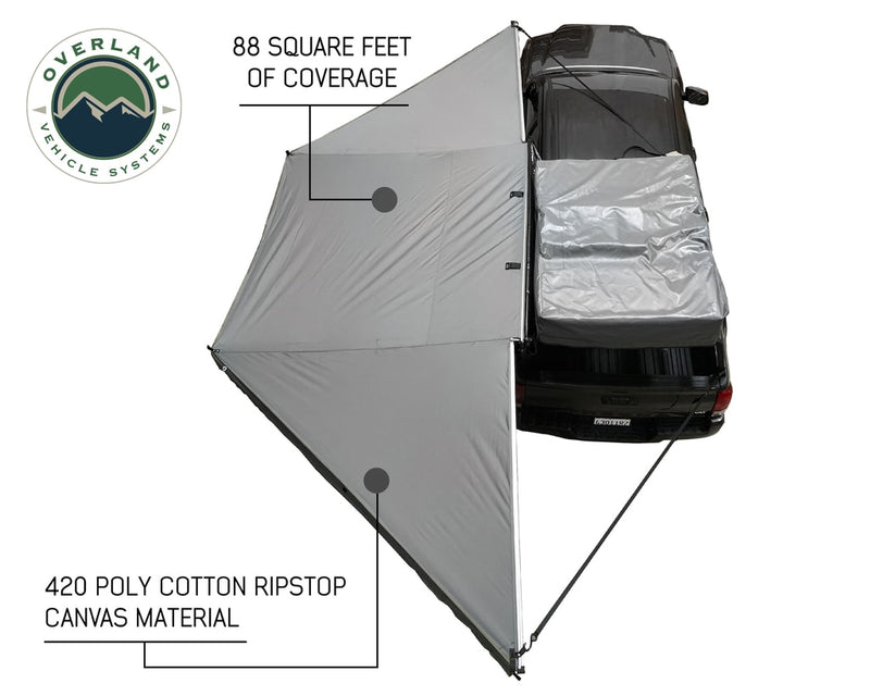 Nomadic Awning 270 Degree - Passenger Side Dark Gray Awning Overland Vehicle Systems