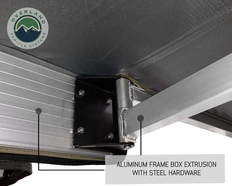 Nomadic Awning 270 Degree - Passenger Side Dark Gray Awning Overland Vehicle Systems