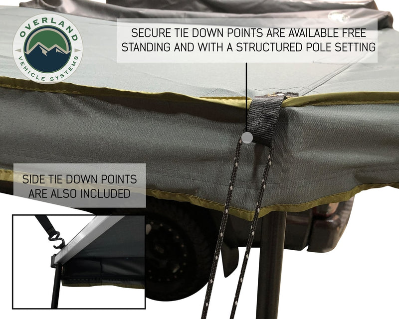 Nomadic Awning 270 Degree - Passenger Side Dark Gray Awning Overland Vehicle Systems