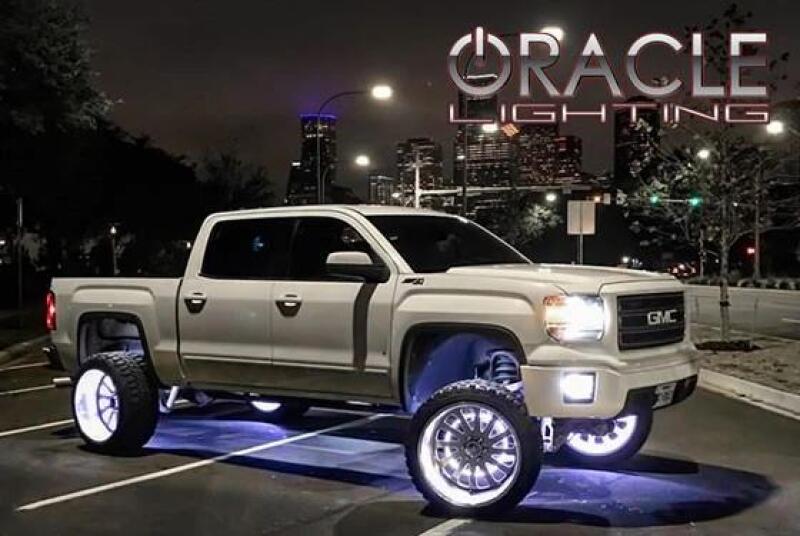 Oracle LED Illuminated Wheel Rings - Double LED - White SEE WARRANTY