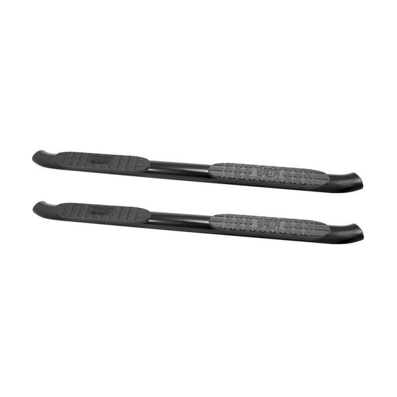 Westin 2005-2018 Toyota Tacoma Double Cab PRO TRAXX 4 Oval Nerf Step Bars - Black