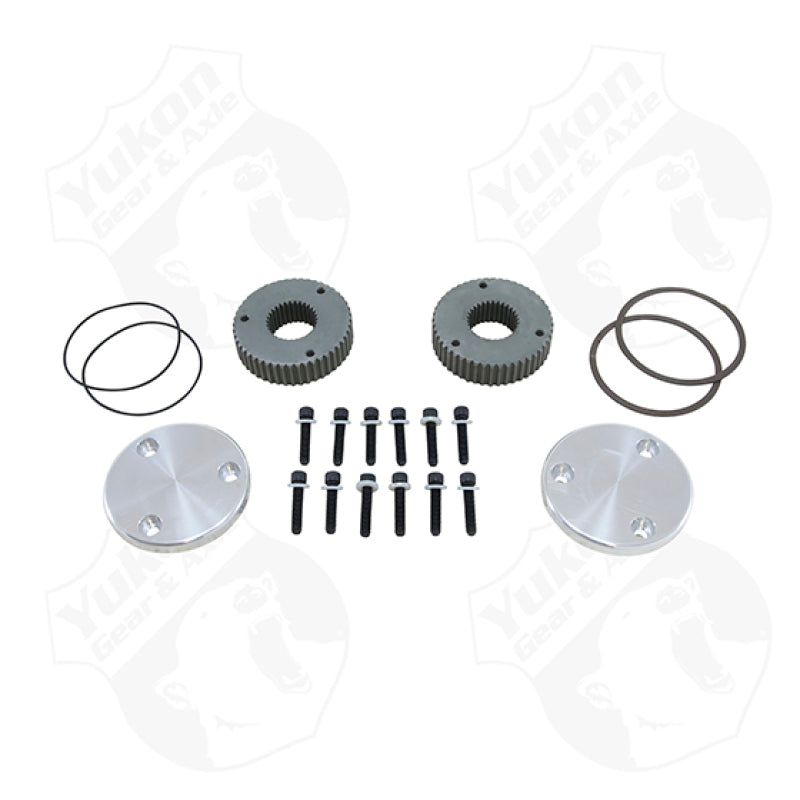 Yukon Gear Hardcore Drive Flange Kit For Dana 44 / 30 Spline Outer Stubs. Non-Engraved Caps