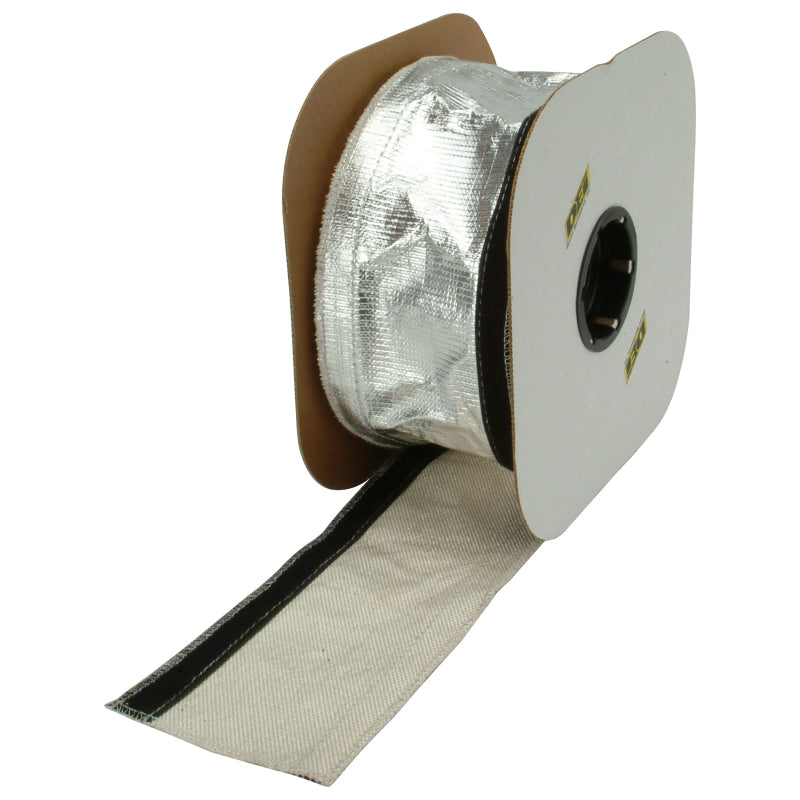 DEI Heat Shroud 2-1/2in x 50ft Spool - Aluminized Sleeving-Hook and Loop Edge