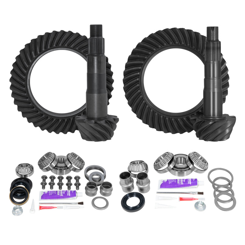 Yukon Ring & Pinion Gear Kit Front & Rear for Toyota 8.4/8IFS Diff (w/o Factory Locker) 4.56 Ratio