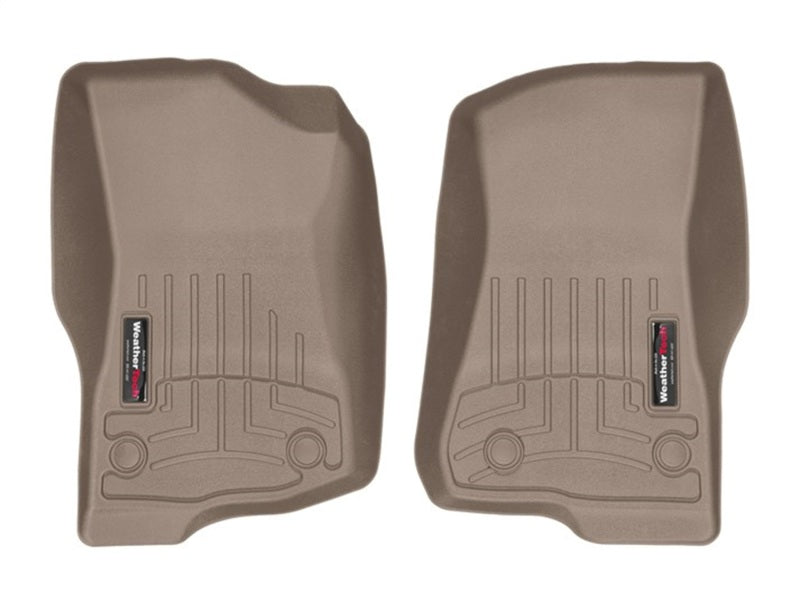 WeatherTech 2018+ Jeep Wrangler Unlimited Front FloorLiner - Tan