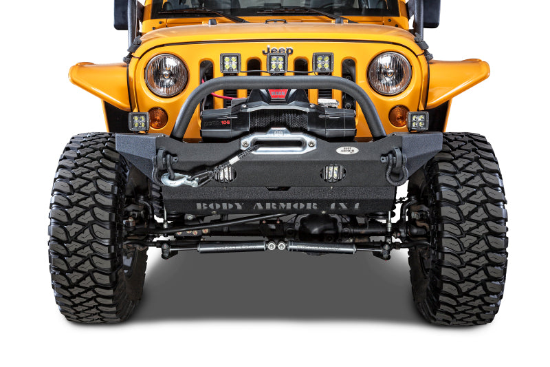 Body Armor 4x4 2018+ Jeep Wrangler JL Gladiator JT Mid-Stubby Front Bumper