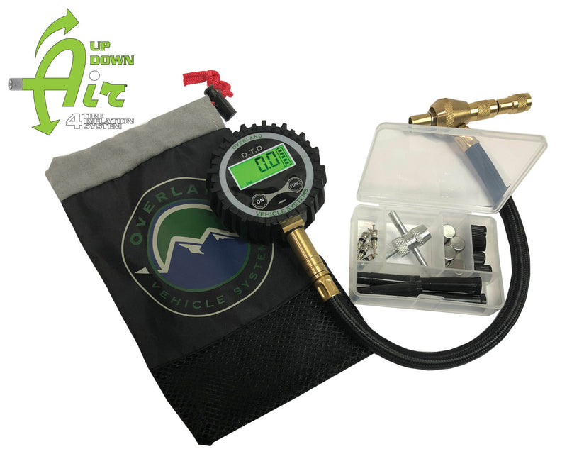 Digital Tire Tire Deflator with Valve Kit & Storage Bag Universal Overland Vehicle Systems