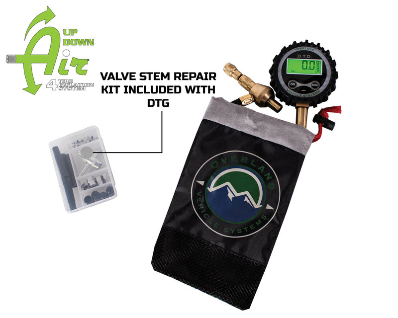 Digital Tire Tire Deflator with Valve Kit & Storage Bag Universal Overland Vehicle Systems