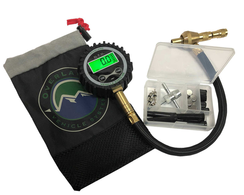 Digital Tire Tire Deflator with Valve Kit & Storage Bag Universal Overland Vehicle Systems