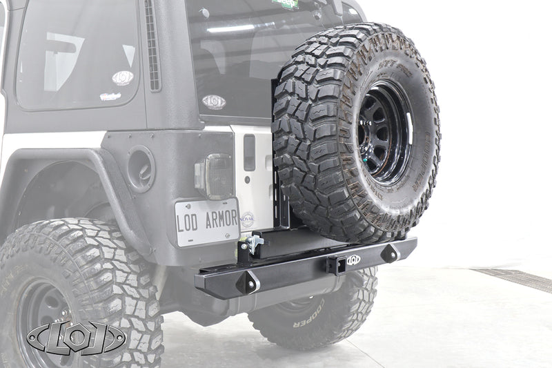 LoD Offroad TJ/LJ/YJ Destroyer Expedition Series Rear Bumper w/Tire Carrier