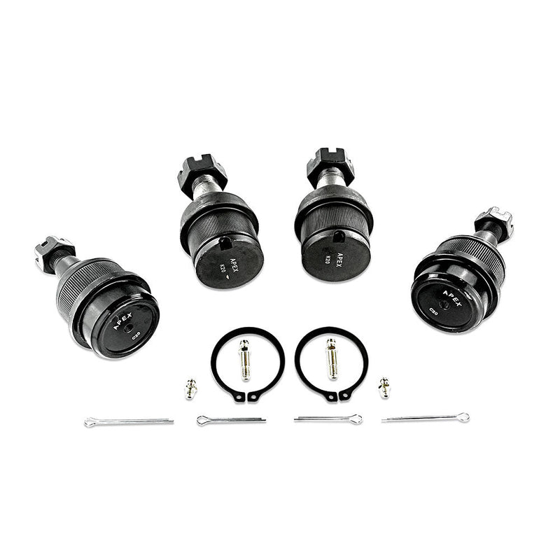 Heavy Duty Ball Joint Kit (upper is Knurled) Fits: 06-08 Ram 1500 03-13 Ram 2500  03-10 Ram 3500 2WD 4WD Apex Chassis