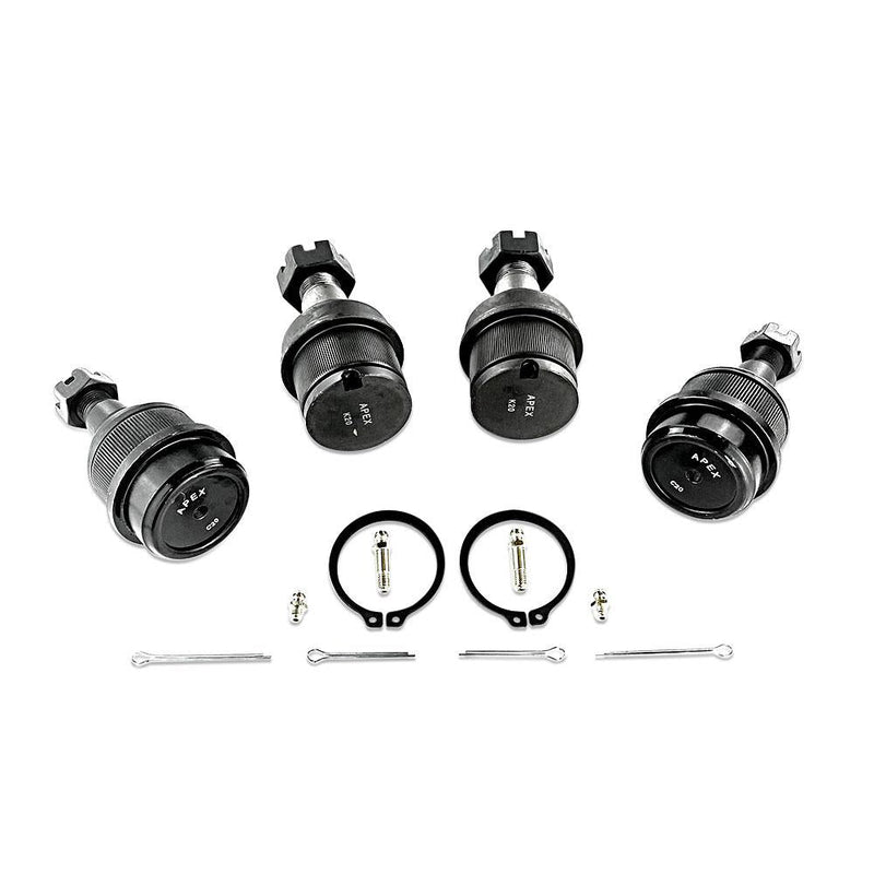 Apex Chassis Heavy Duty Ball Joint Kit Fits: 06-08 Ram 1500 03-13 Ram 2500  03-10 Ram 3500 2WD 4WD Includes: 2 Upper & 2 Lower