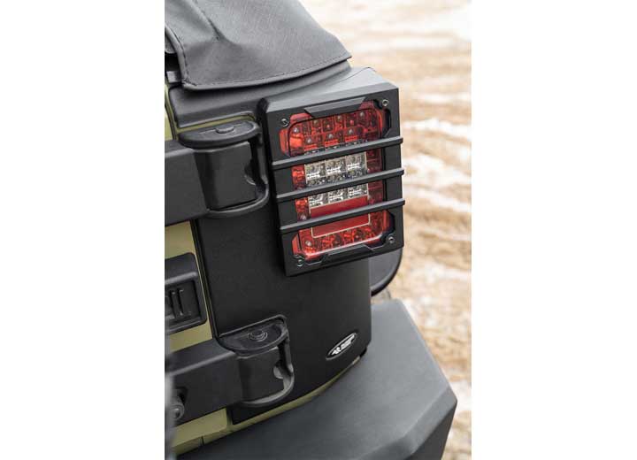 Rugged Ridge Rear Corner Kit Body Armor 4-Door 07-18 Jeep Wrangler JKU