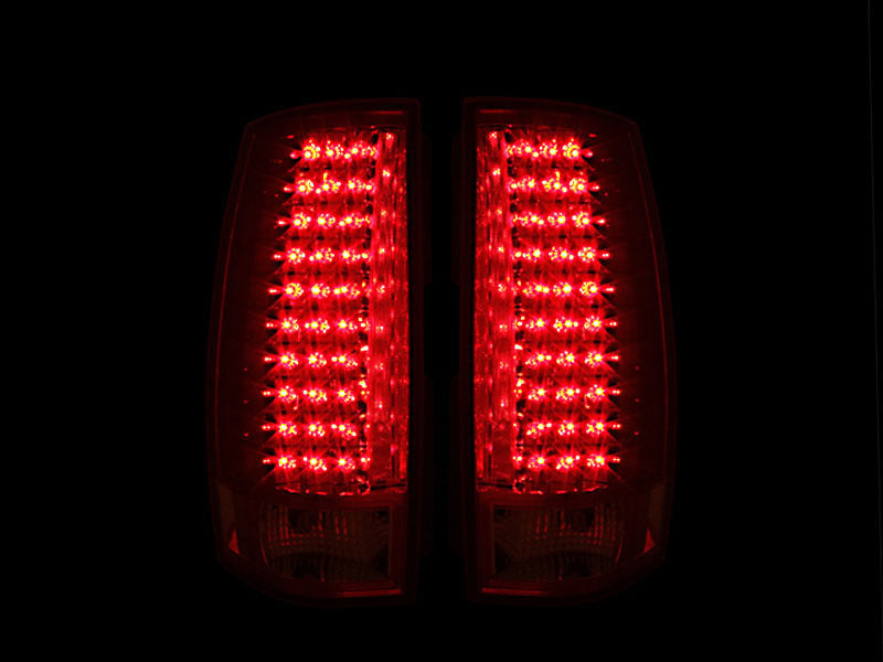 ANZO 2007-2014 Chevrolet Suburban LED Taillights Red/Clear G4