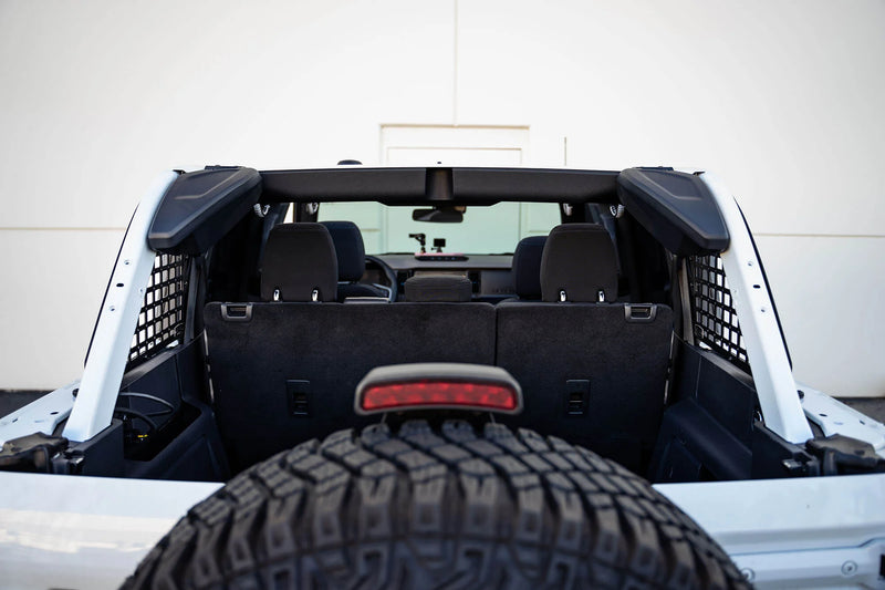 DV8 Offroad BRONCO REAR WINDOW MOLLE PANELS BLACK 21-C