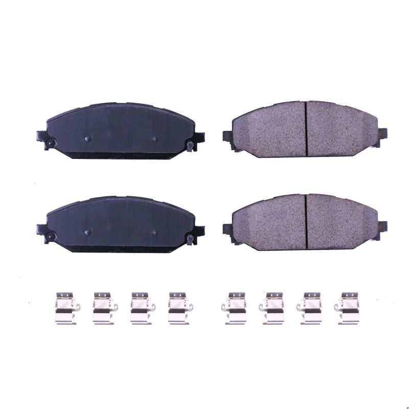 Power Stop 2019 Ram 1500 Front Z17 Evolution Ceramic Brake Pads w/Hardware