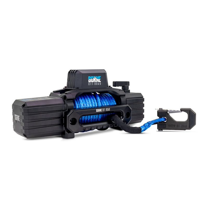 Borne Off-Road 12K Winch - Blue Synthetic Rope