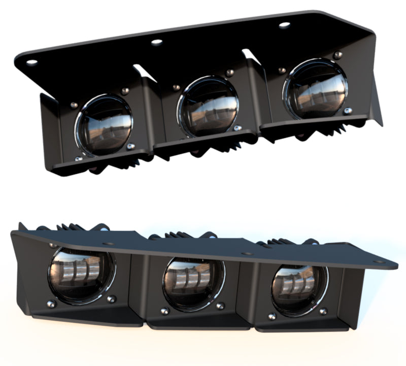 ORACLE Lighting 21-22 Ford Bronco Triple LED Fog Light Kit for Steel Bumper - White SEE WARRANTY