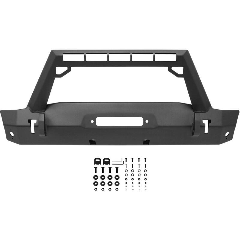 Westin 18-19 Jeep Wrangler JL Stubby Front Bumper - Textured Black