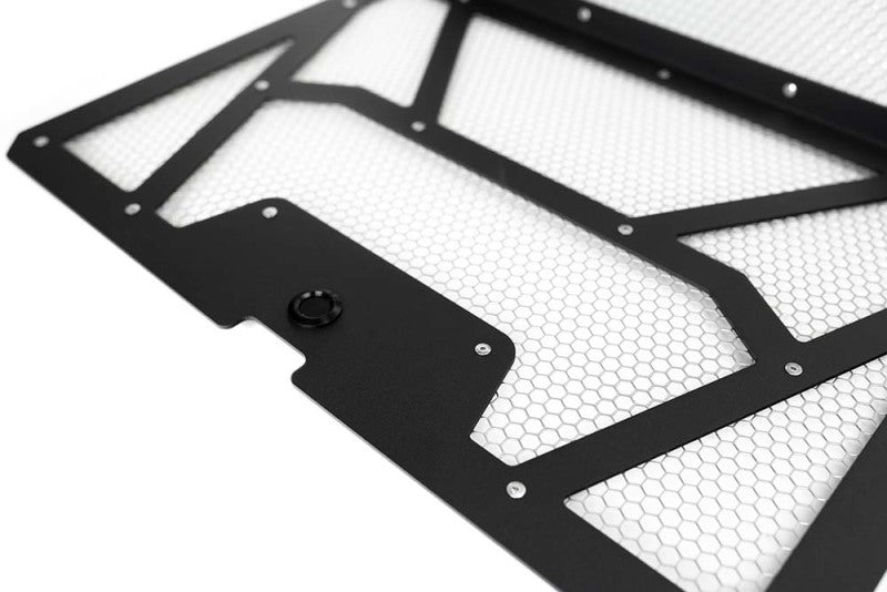 Agency Power 14-18 Polaris RZR XP 1000/XP Turbo Vented Engine Cover - Matte Black/Raw Alum. Mesh