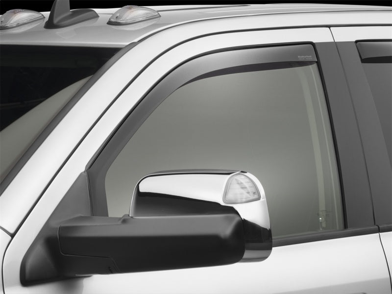 WeatherTech 09+ Dodge Ram 1500 Front Side Window Deflectors - Dark Smoke