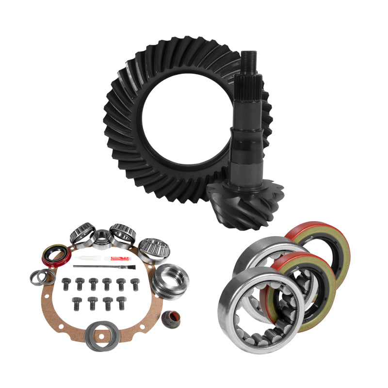 Yukon 8.8in Ford 3.31 Rear Ring & Pinion Install Kit 2.53in OD Axle Bearings and Seals