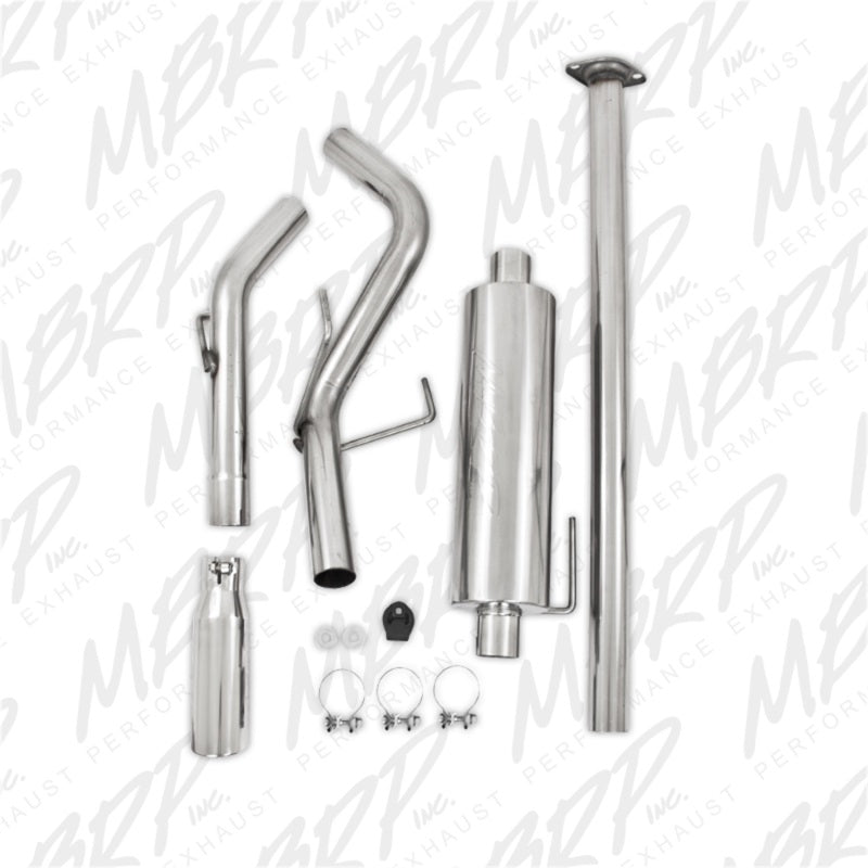 MBRP 05-13 Toyota Tacoma 4.0L EC/CC Cat Back Single Exit Aluminized Exhaust