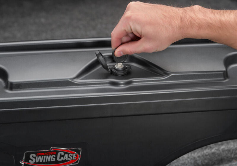 UnderCover 99-14 Ford F-150 Drivers Side Swing Case - Black Smooth