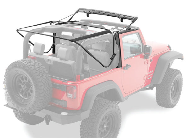 Bestop 54722-35 Supertop NX Soft Top with Tinted Windows without Doors for 07-18 Jeep Wrangler JK 2 Door