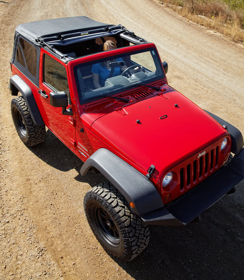 Bestop 54722-35 Supertop NX Soft Top with Tinted Windows without Doors for 07-18 Jeep Wrangler JK 2 Door