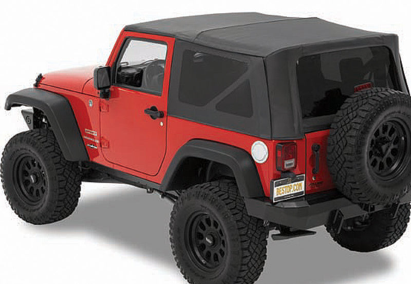 Bestop 54722-35 Supertop NX Soft Top with Tinted Windows without Doors for 07-18 Jeep Wrangler JK 2 Door