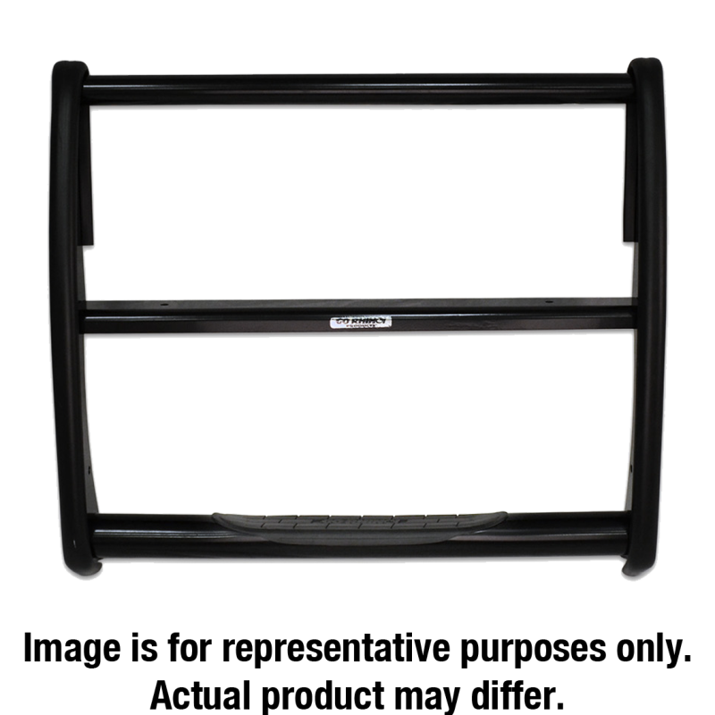 Go Rhino 17-19 Ford F-250/F-350 Super Duty 3000 Series StepGuard - Black (Center Grille Guard Only)