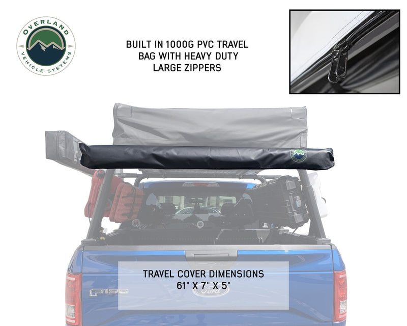 Nomadic Awning 1.3 - 4.5 Foot With Black Cover Overland Vehicle Systems