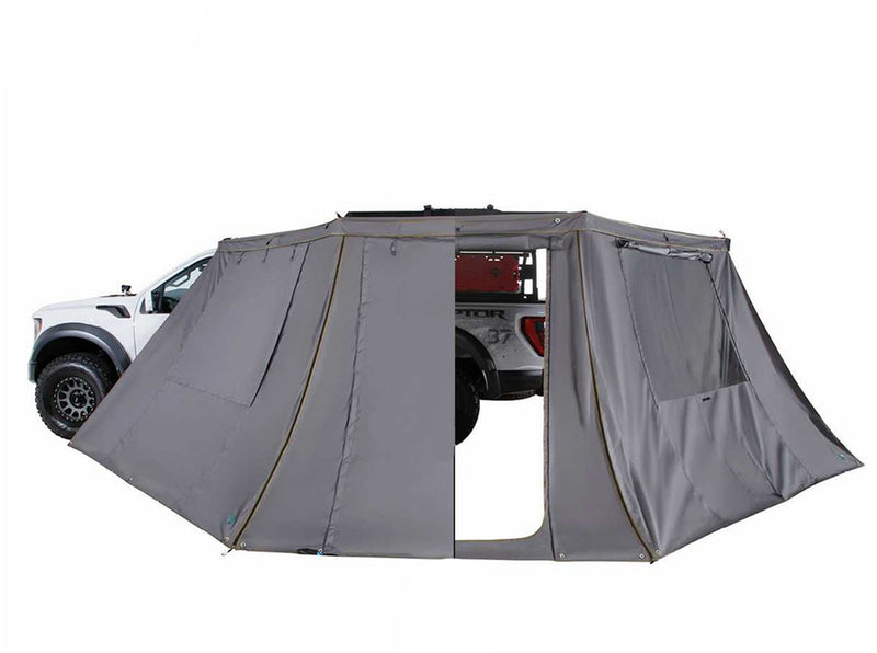 HD Nomadic 180 - LTE Awning Wall, Universal, Grey Body, Green Trim W/Storage Bag