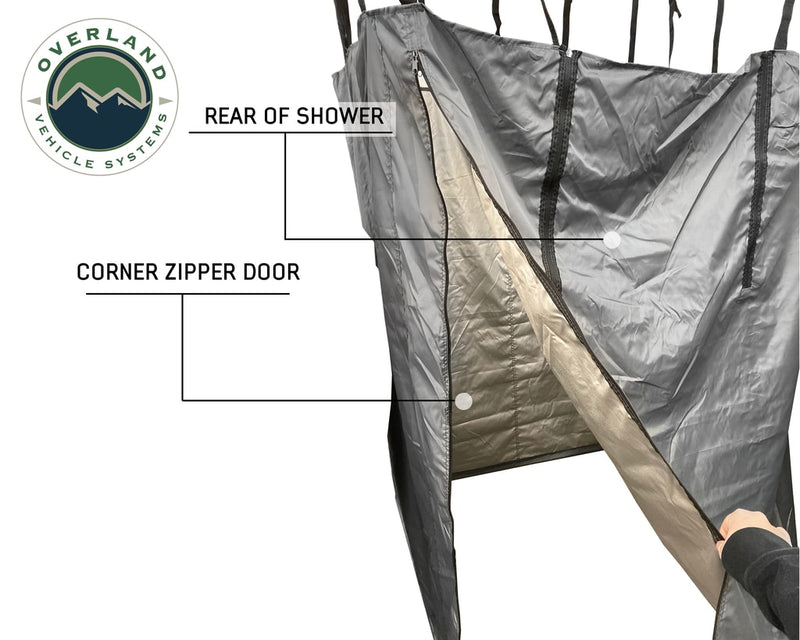 Nomadic Quick Deploying Shower Overland Vehicle Systems