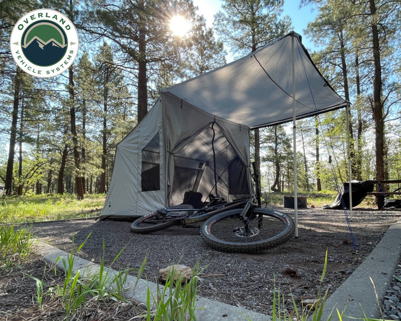 Portable Safari Tent - Quick Deploying Gray Ground Tent Overland Vehicle Systems