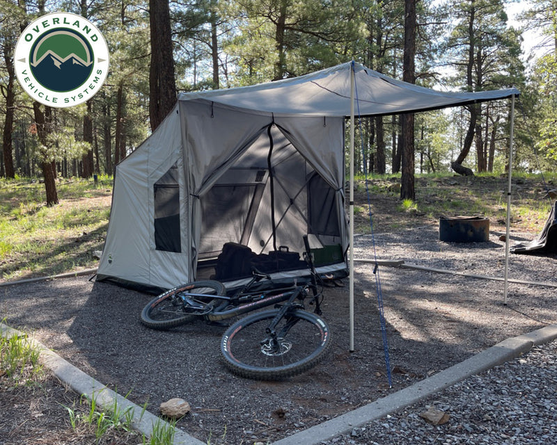 Portable Safari Tent - Quick Deploying Gray Ground Tent Overland Vehicle Systems