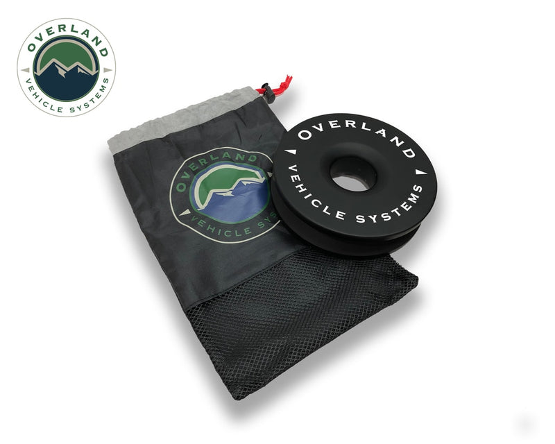 Recovery Ring 6.25 Inch 45,000 LBS Black With Storage Bag Universal Overland Vehicle Systems