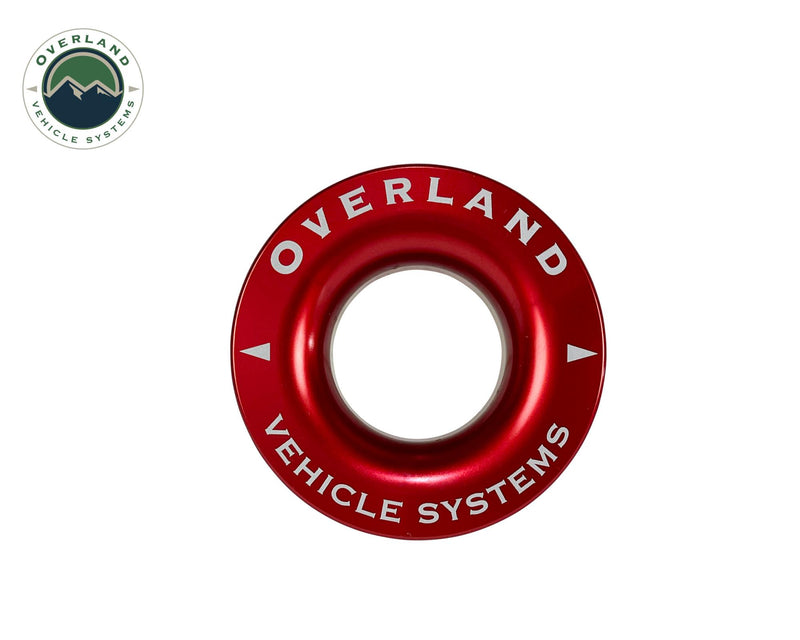 Recovery Ring 2.5 Inch 10,000 lb. Red With Storage Bag Overland Vehicle Systems