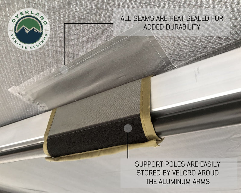 Awning 270 Degree Awning and Wall 1, 2, & 3, W/Mounting Brackets Passenger Side Nomadic Overland Vehicle Systems