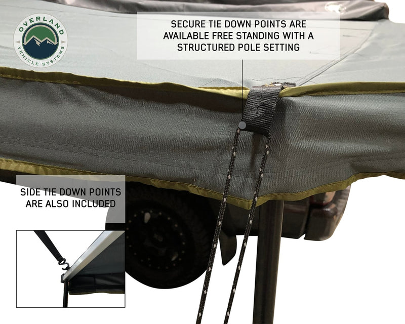 Nomadic 270 LT Driver Side Awning With Bracket Kit Overland Vehicle Systems