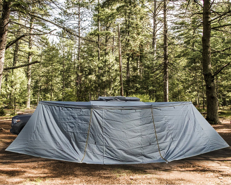 Awning Tent 180 Degree 88 SF of Shelter With Zip In Wall Nomadic Overland Vehicle Systems