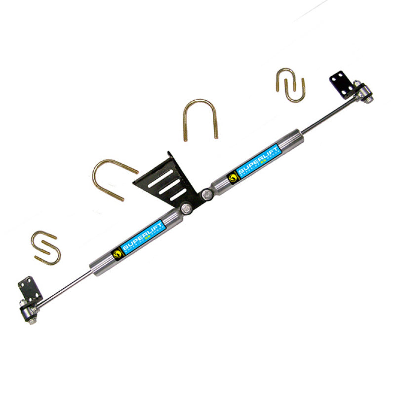 Superlift 07-18 Jeep Wrangler JK High Clearance Dual Steering Stabil. Kit- SR SS by Bilstein (Gas)