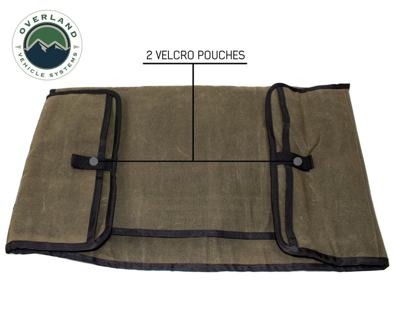 Rolled Bag General Tools With Handle And Straps Brown 16 LB Waxed Canvas Canyon Bag Universal Overland Vehicle Systems