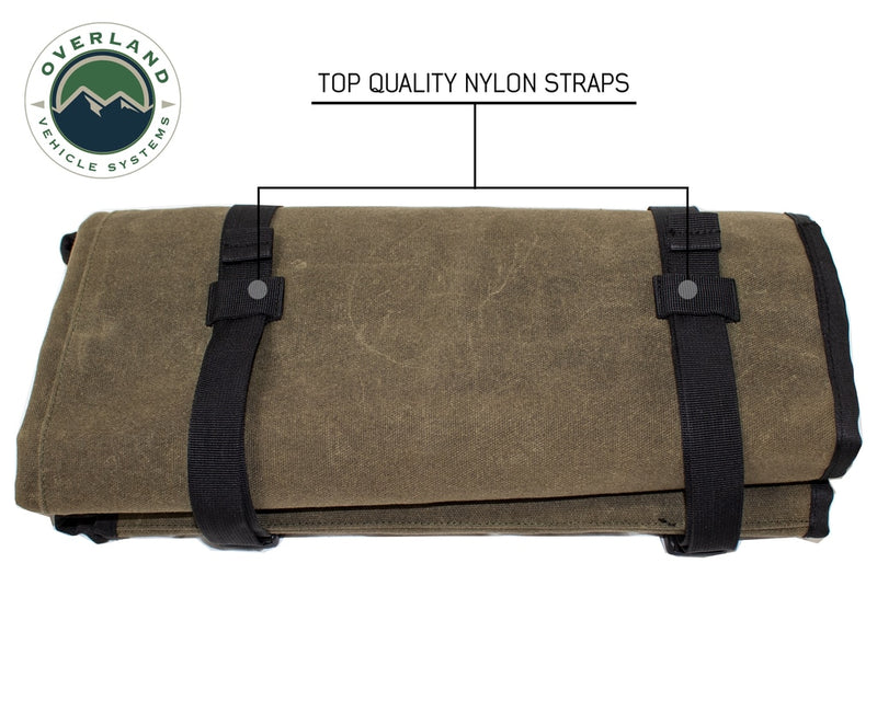 Rolled Bag General Tools With Handle And Straps Brown 16 LB Waxed Canvas Canyon Bag Universal Overland Vehicle Systems